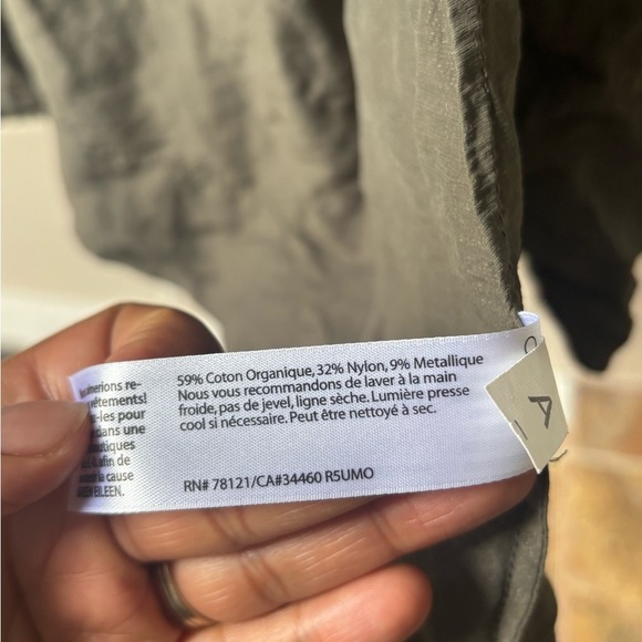 EILEEN FISCHER | rumpled organic cotton coat | size small - Picture 6 of 6